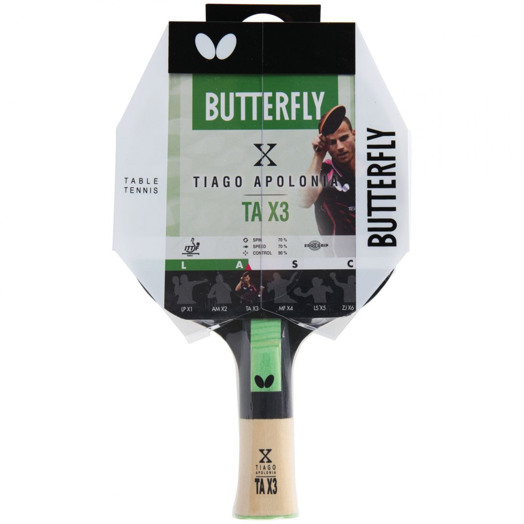 Rakietka do Tenisa Stołowego BUTTERFLY Tiago Apolonia X3 - obrazek 6