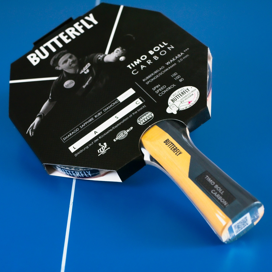 Rakietka do Tenisa Stołowego BUTTERFLY Timo Boll Carbon - obrazek 7