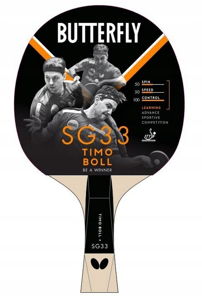 Rakietka do Tenisa Stołowego BUTTERFLY Timo Boll SG33 - obrazek 8