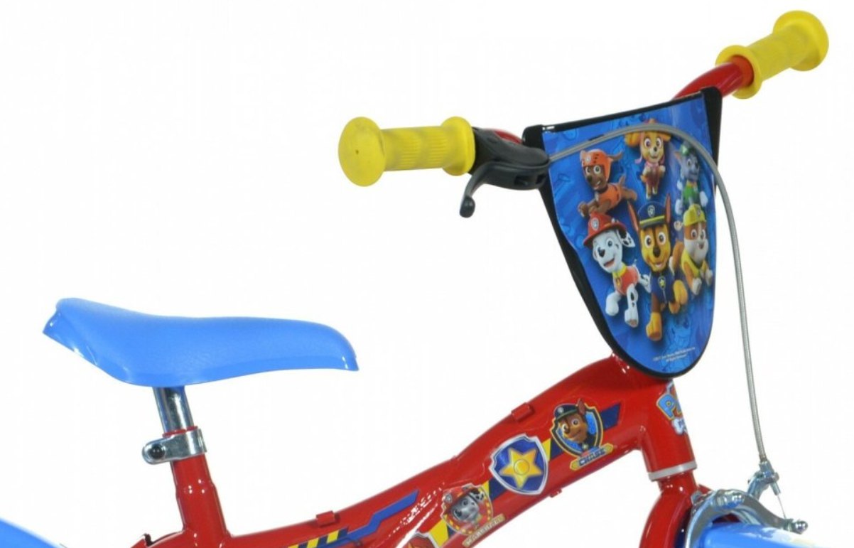 Rower Rowerek Psi Patrol dla Dzieci Dziecięcy z Kółkami Bocznymi DINO 12" - obrazek 2
