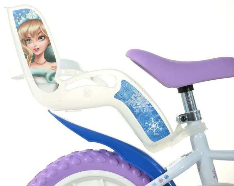 Rowerek Rower Dziecięcy dla Dzieci Dziewczynki z Bocznymi Kółkami DINO 12" - obrazek 6