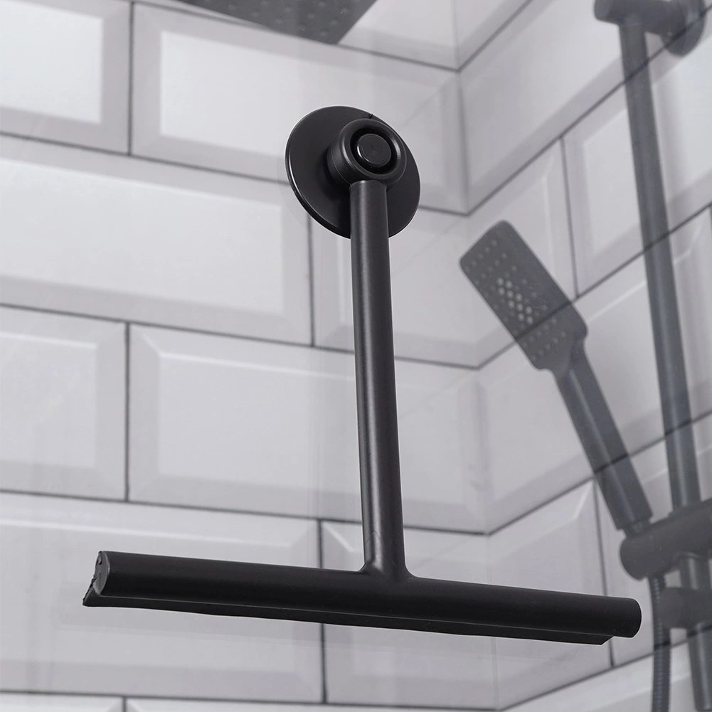 Ściągaczka do Szyb z Przyssawką 22 cm BATHROOM SOLUTIONS Czarna - obrazek 2