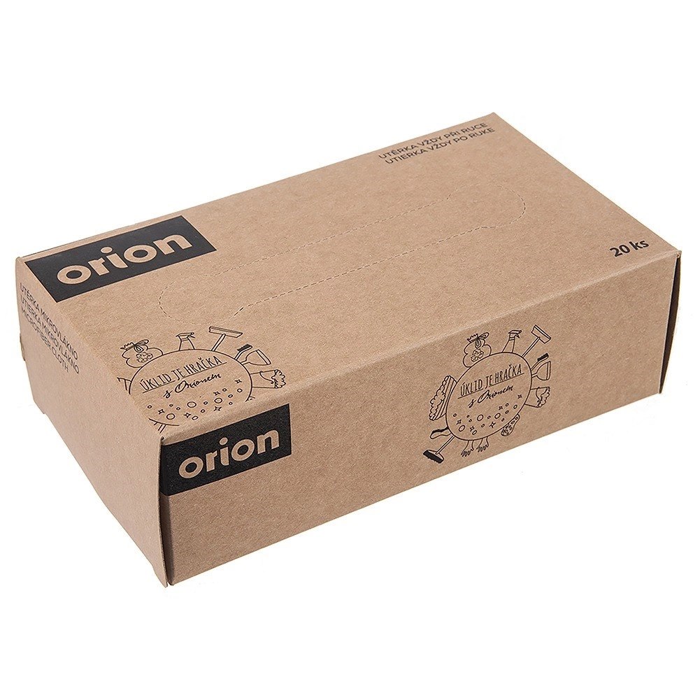 Ścierki Kuchenne Mikrofibra 20 szt. 20 x 20cm ORION Pudełko bez Detergentów - obrazek 5