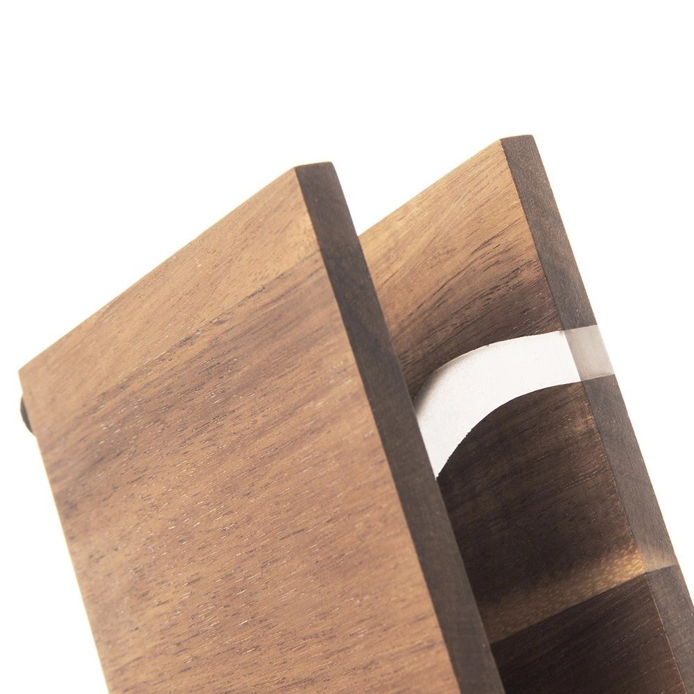 Serwetnik Pojemnik na Serwetki Drewniany Solidny ORION 12 x 8,5 x 4,5 cm - obrazek 2