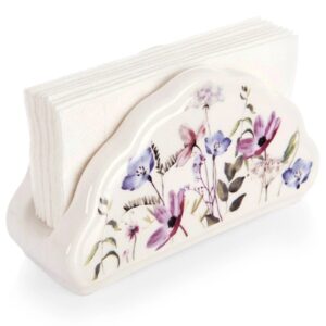 Serwetnik Porcelanowy Louka Biały w Polne Kwiaty ORION Dekoracja