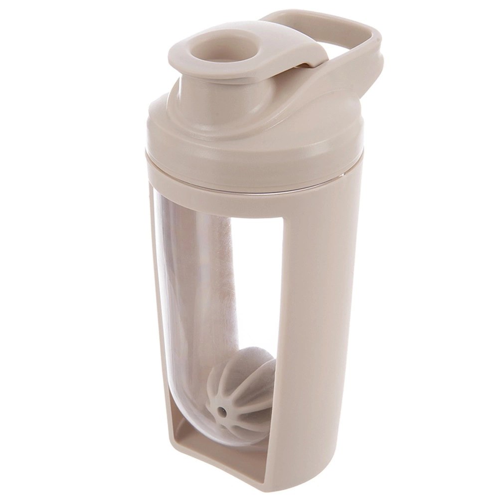 Shaker Treningowy z Kulą Tritan Szczelny 700 ml Beżowy ORION - obrazek 7