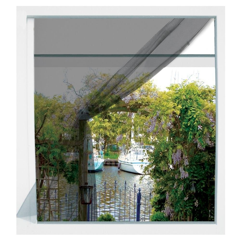 Moskitiera na Okno Czarna 150 x 130 cm z Taśmą Poliester PROGARDEN