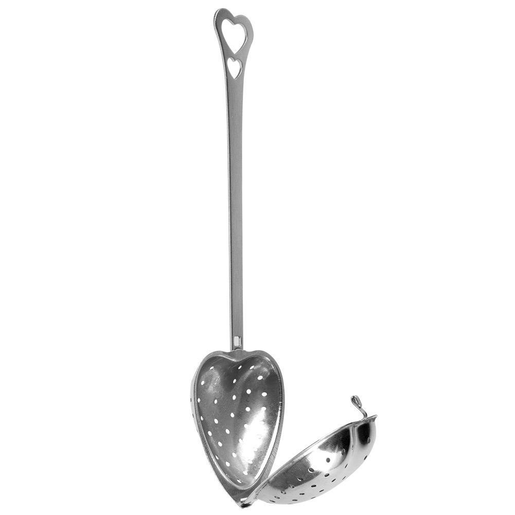 Sitko do Zaparzania Herbaty Serce Stal 14 x 4,5 cm Uchwyt VILDE - obrazek 3