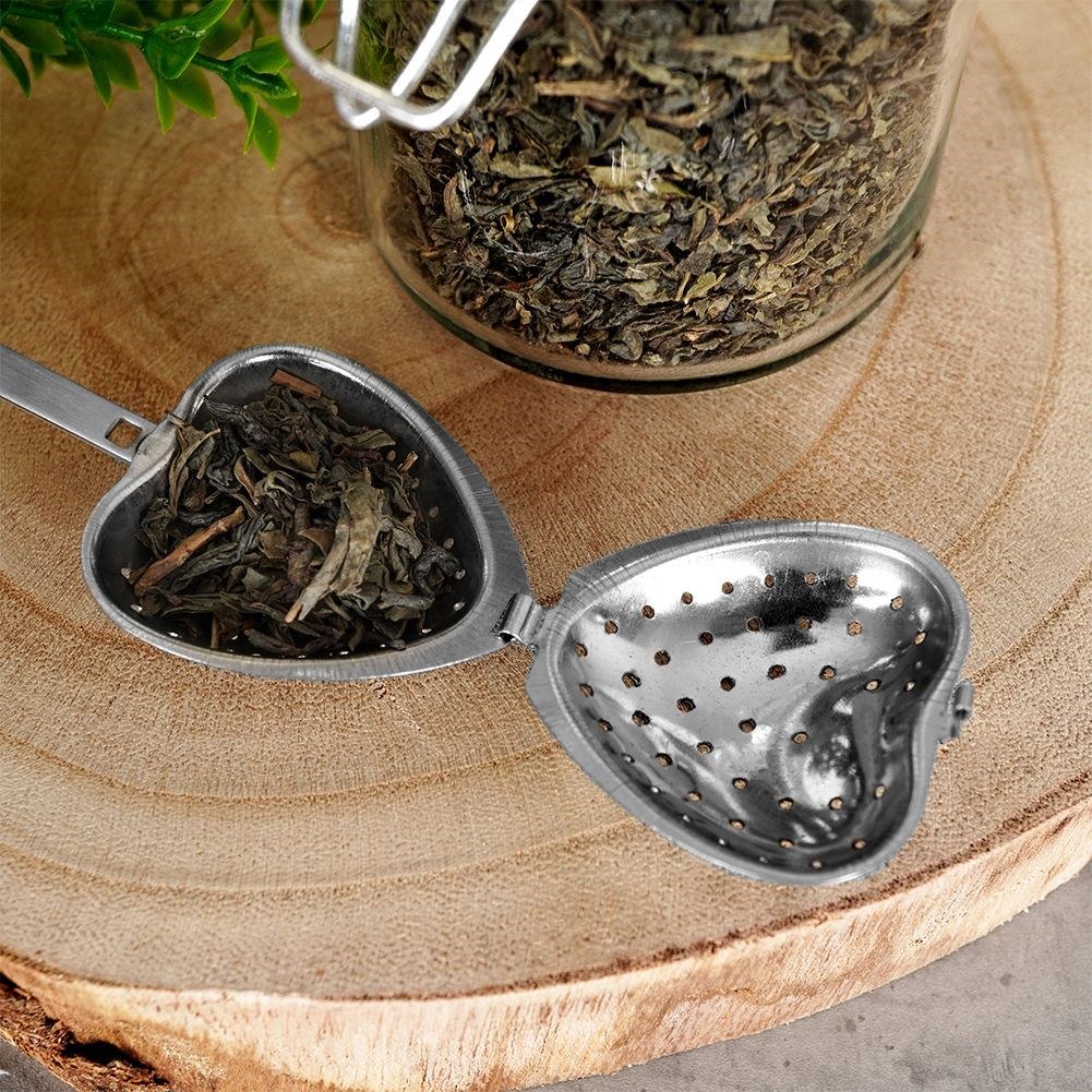 Sitko do Zaparzania Herbaty Serce Stal 14 x 4,5 cm Uchwyt VILDE - obrazek 4