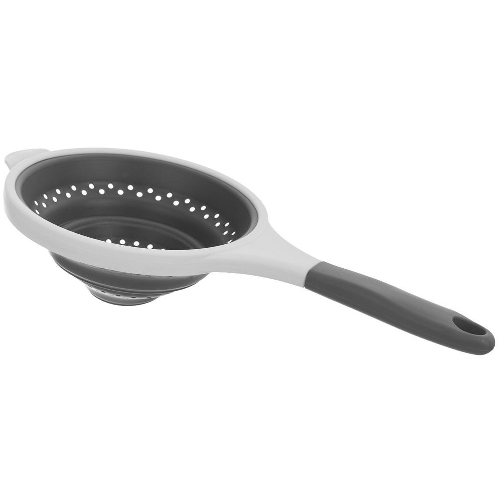 Cedzak Sitko z Uchwytem Kuchenne Silikonowe Składane Solidne ORION 25,5 cm - obrazek 5
