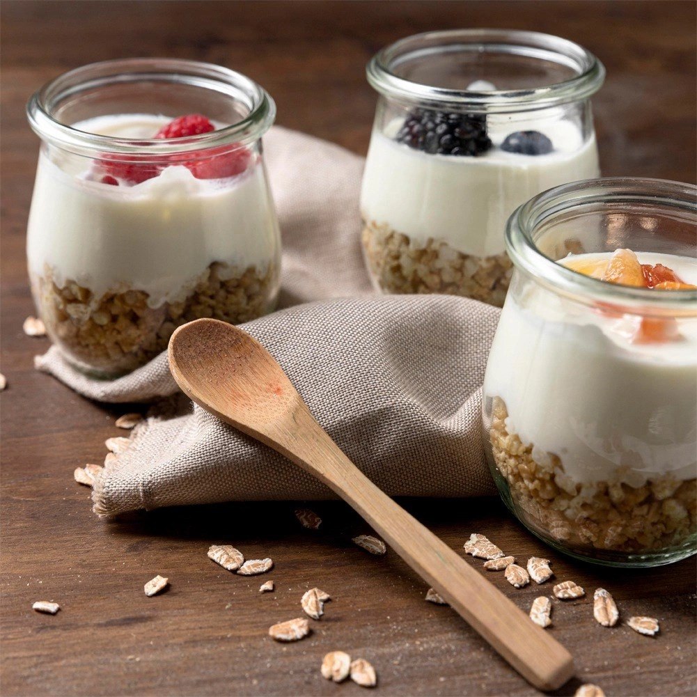 Słoiki Szklane na Jogurt Desery Małe Zestaw 12 Sztuk 130 ml ORION - obrazek 6