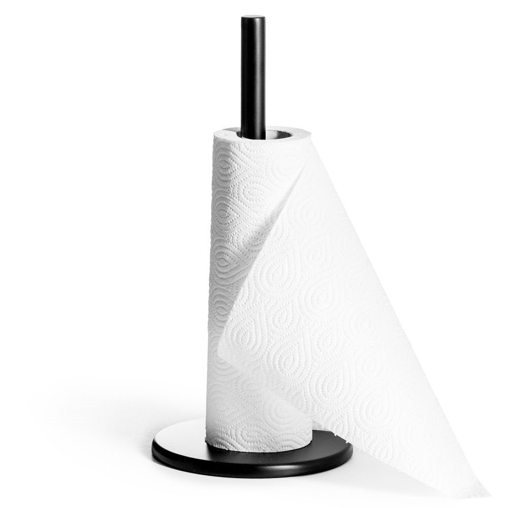 Stojak na ręcznik papierowy metalowy czarny 33 cm - obrazek 5