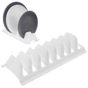 Stojak na Pokrywki Talerze Biały Organizer Szafka 8 szt. 29,5 cm ORION