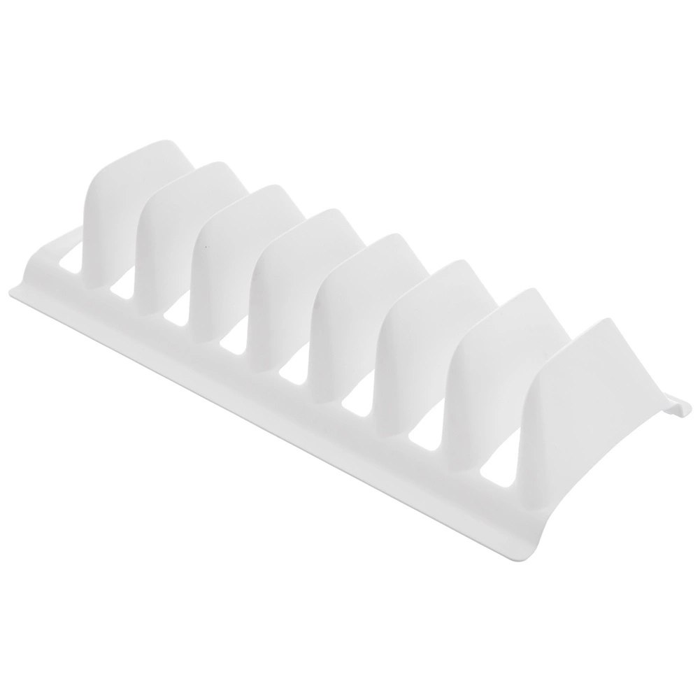 Stojak na Pokrywki Talerze Biały Organizer Szafka 8 szt. 29,5 cm ORION - obrazek 4