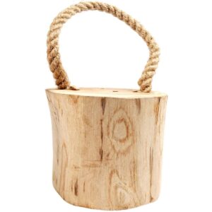 Stoper Odbojnik Odbój do Drzwi z Liną Drewniany VILDE 15 cm