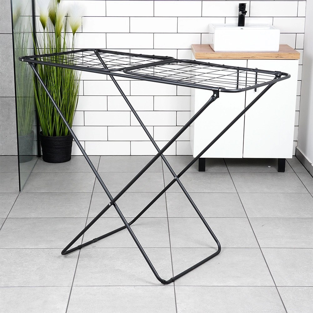 Suszarka na Pranie Ubrania Stojąca Składana Metalowa Pojemna VILDE 181 cm - obrazek 3