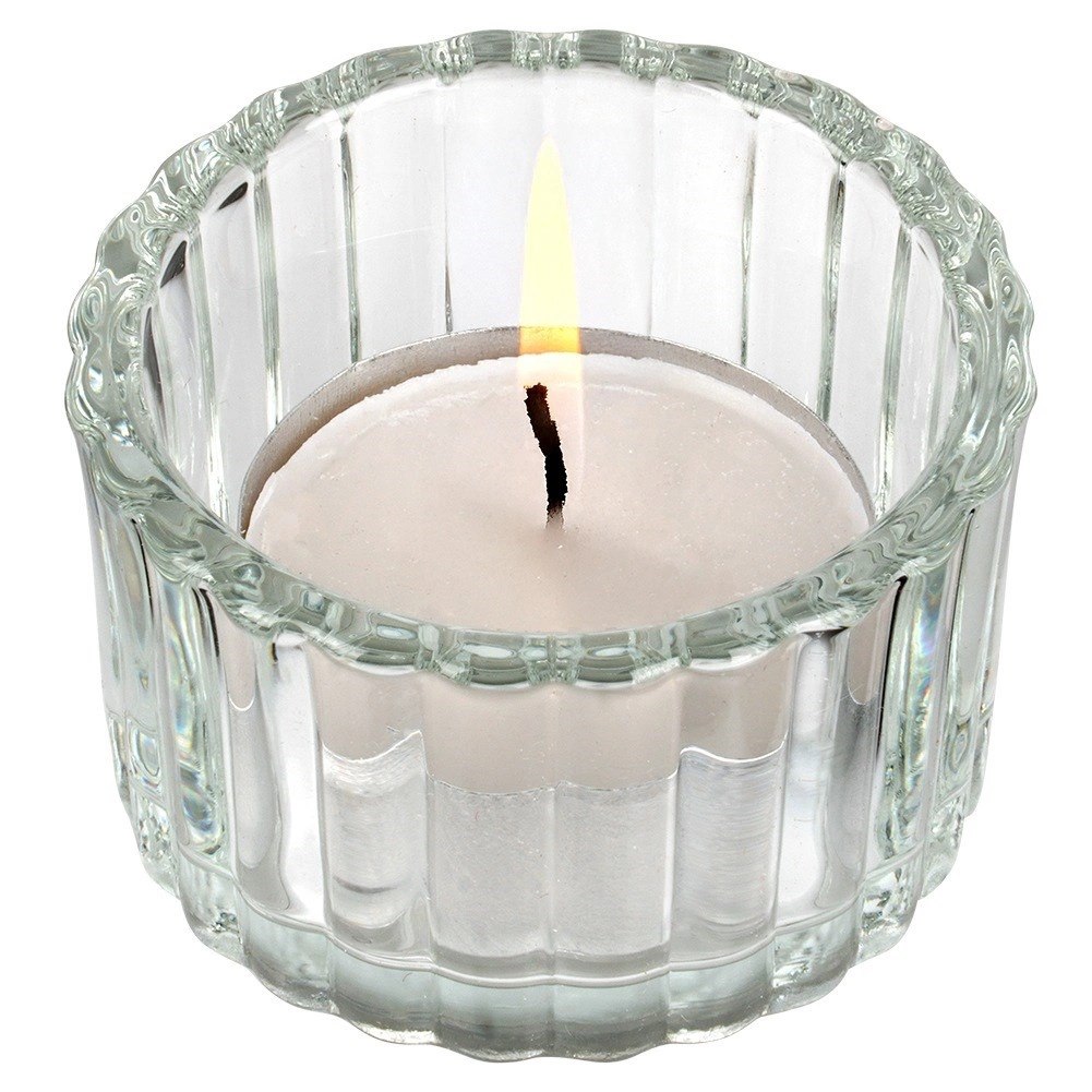 Świecznik szklany na tealight 5,7 cm 2 szt. - obrazek 5