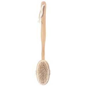 Szczotka do Masażu Ciała na Sucho i do Kąpieli Drewniana 42 cm ORION