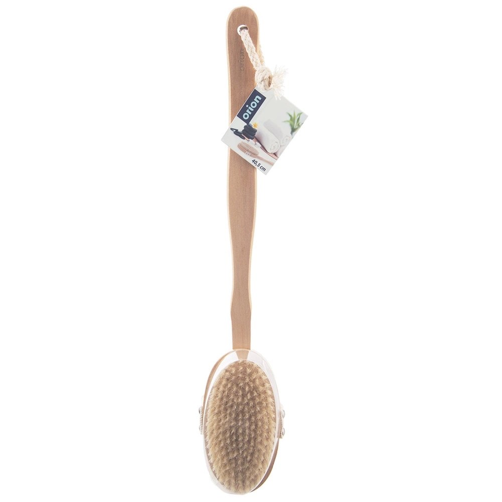 Szczotka do Masażu Ciała na Sucho i do Kąpieli Drewniana 42 cm ORION - obrazek 6