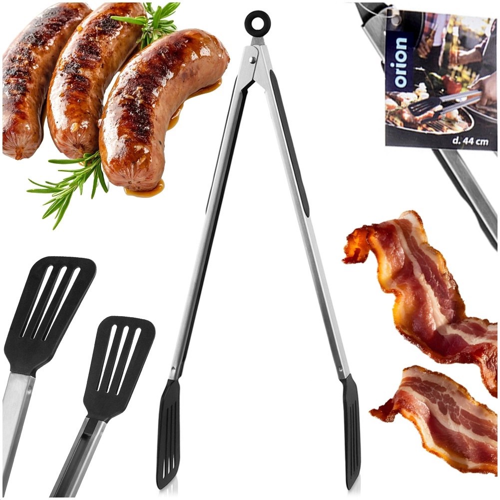 Szczypce Grillowe Długie Stal i Tworzywo z Blokadą 44 cm ORION - obrazek 6
