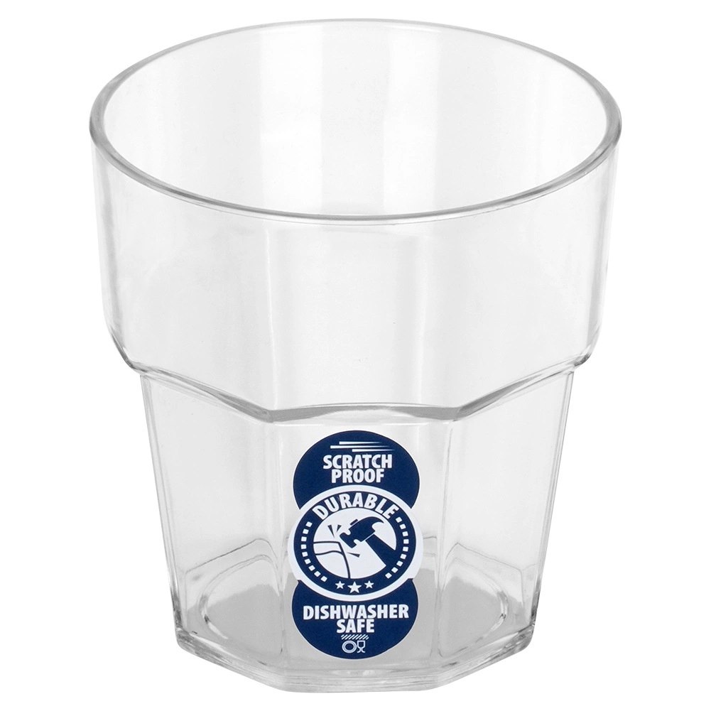 Szklanka na Napoje Akrylowa 275 ml VILDE Nietłukąca do Zmywarki 8 x 8 cm - obrazek 3