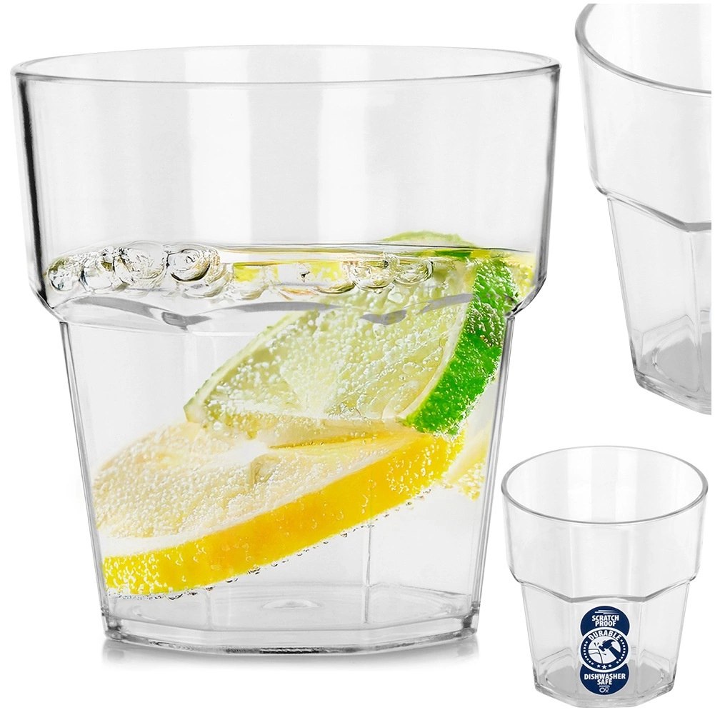 Szklanka na Napoje Akrylowa 275 ml VILDE Nietłukąca do Zmywarki 8 x 8 cm - obrazek 8