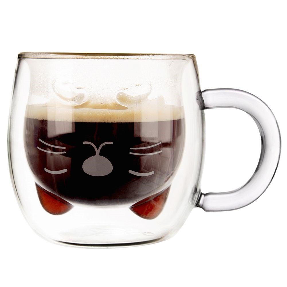 Szklanka Termiczna z Podwójną Ścianką do Kawy Kotek ORION 270 ml - obrazek 3