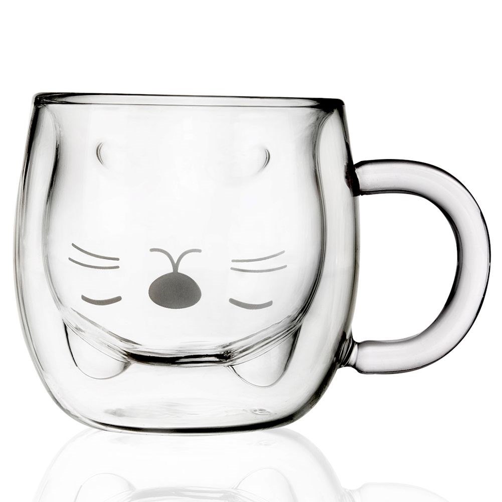 Szklanka Termiczna z Podwójną Ścianką do Kawy Kotek ORION 270 ml - obrazek 5