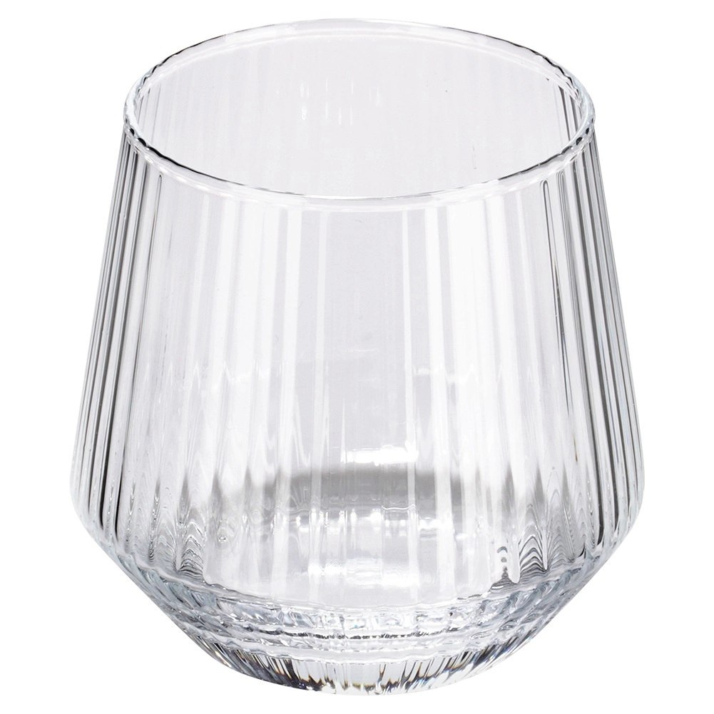 Szklanki Zestaw 6 szt. 350 ml VILDE Ryflowane Szkło do Whisky Zmywarka - obrazek 3