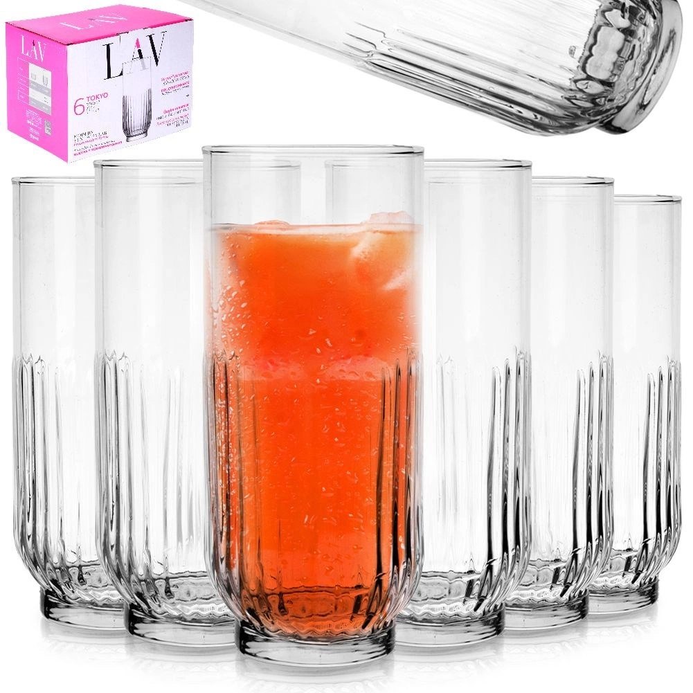 Szklanki do Napojów Soku Wody Wysokie 380 ml Zestaw 6 szt. ORION - obrazek 7