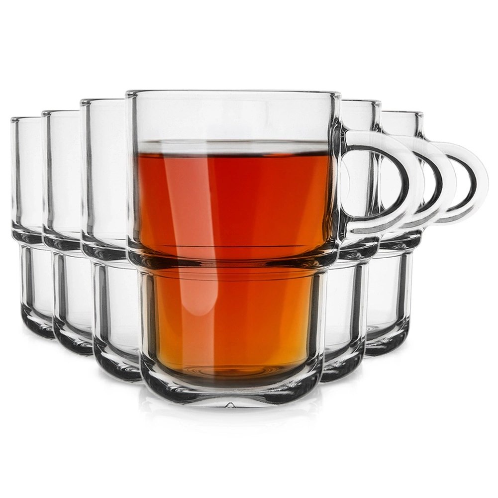 Szklanki do Kawy Herbaty Zestaw 6 szt. 350 ml LAV z Uchem do Zmywarki