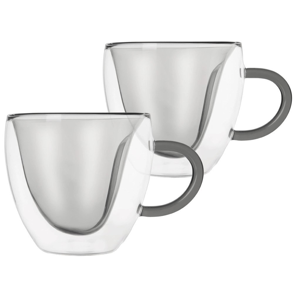 Szklanki Termiczne Zestaw 2 szt. 280 ml ORION Podwójna Ścianka Serce - obrazek 3