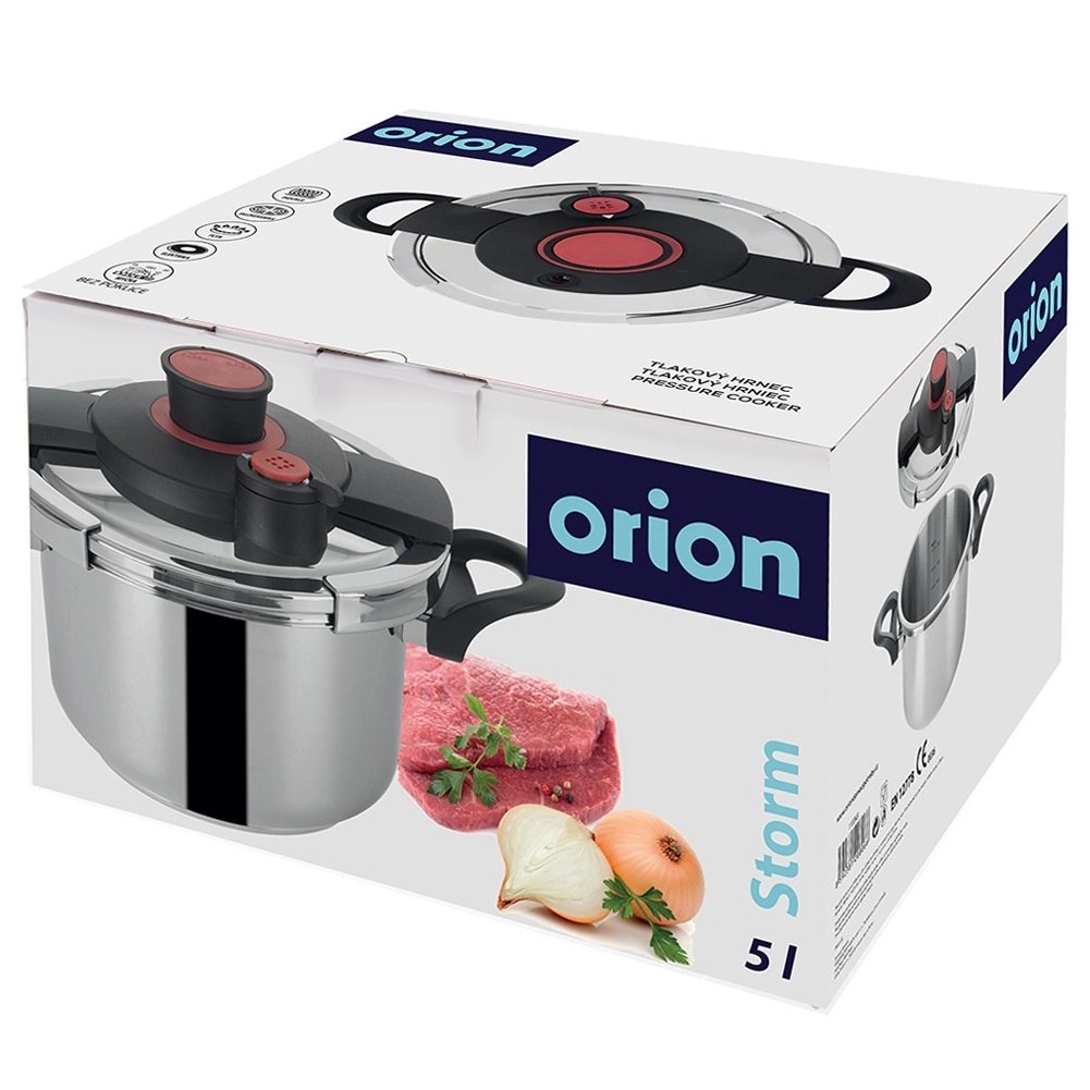 Szybkowar Ciśnieniowy Stalowy 5 L ORION STORM Automatyczne Zamykanie - obrazek 7