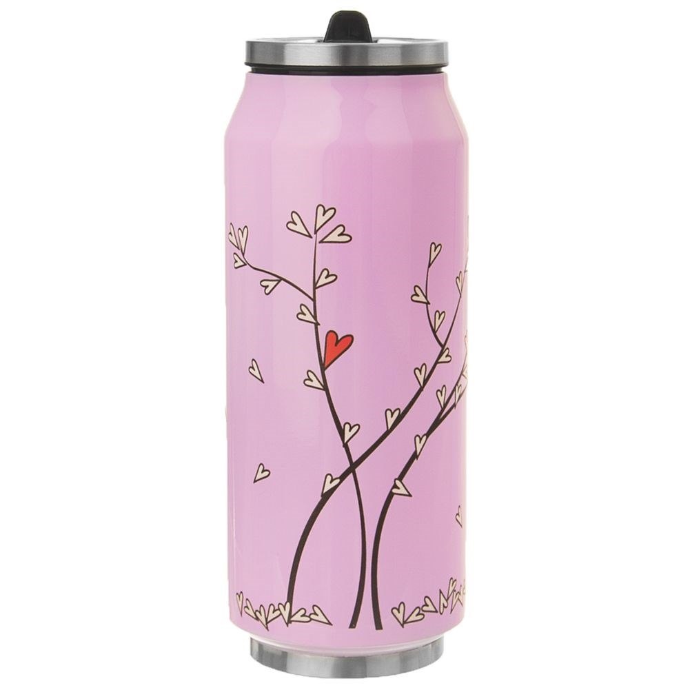 Kubek Termiczny Puszka Różowy Serce ORION 400 ml