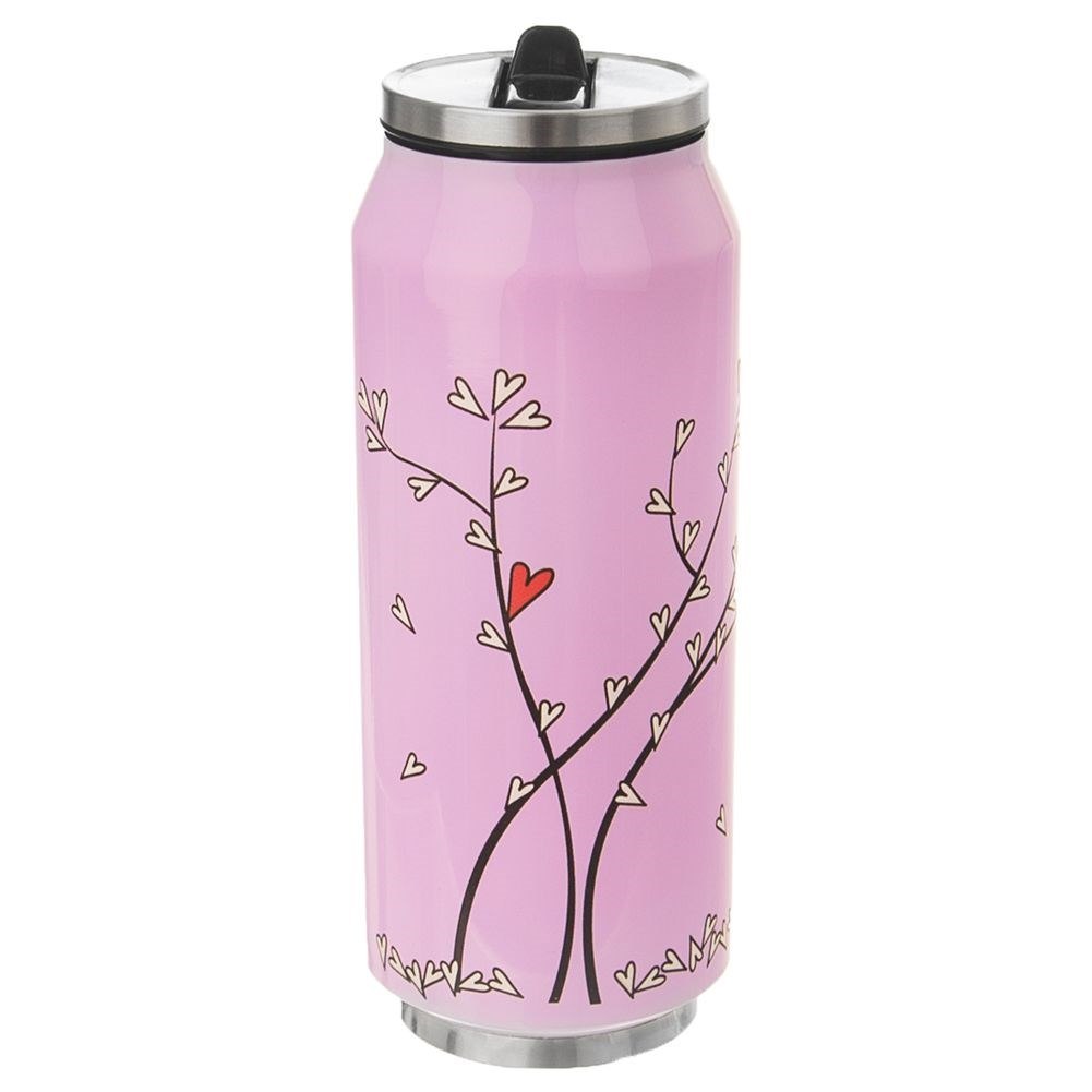 Kubek Termiczny Puszka Różowy Serce ORION 400 ml - obrazek 2