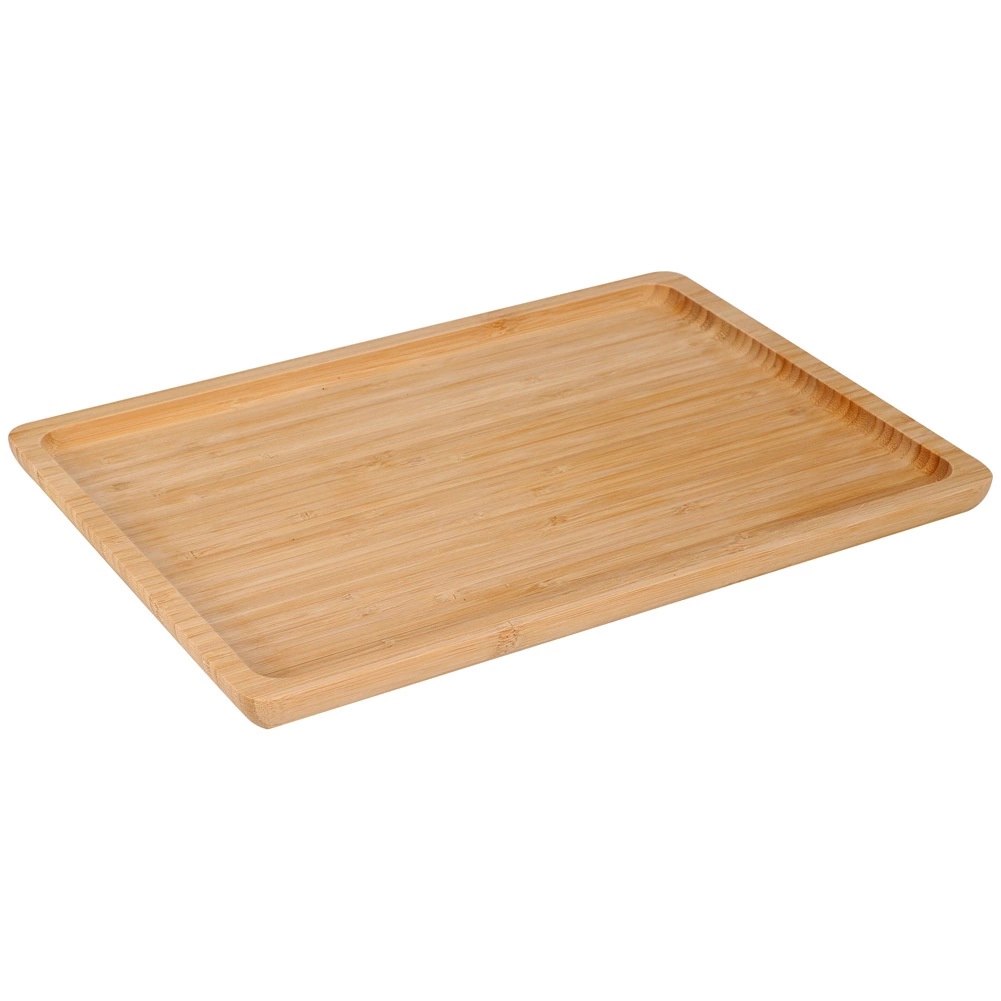 Taca Bambusowa do Serwowania Prostokątna 33 x 23 cm Drewniana - obrazek 3
