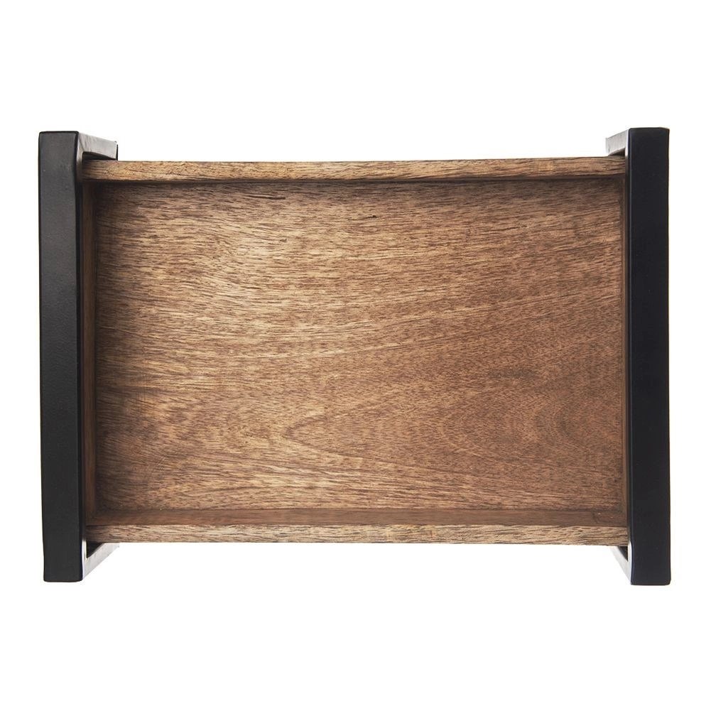 Taca do Serwowania Podawania Drewniana Prostokątna Loft ORION 30,5 x 22 cm - obrazek 3