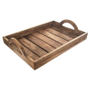 Taca do Serwowania Przekąsek Drewniana Prostokątna ORION 35,5 x 25,5 cm