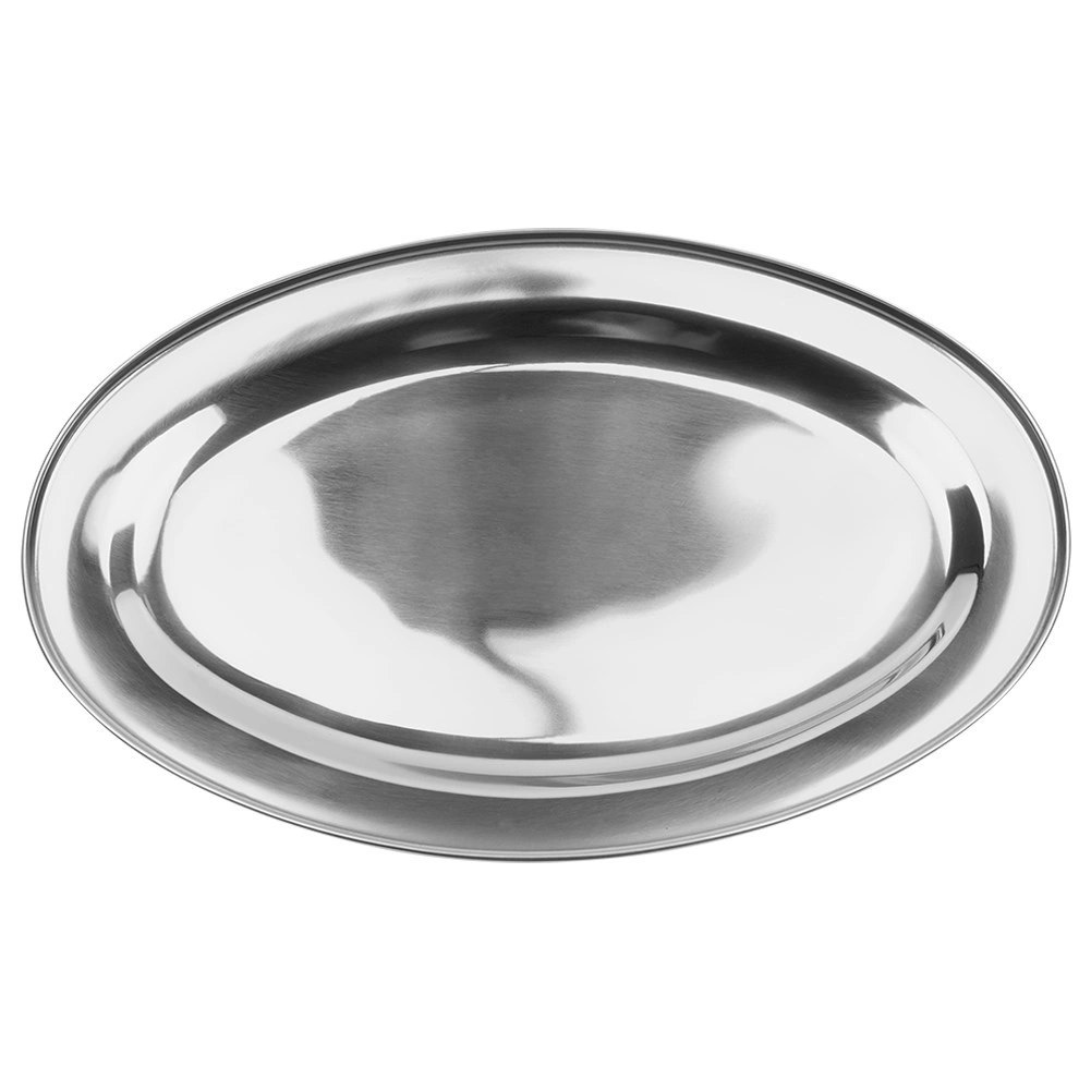 Taca do Serwowania Stalowa Owalna 39 x 26 cm EXCELLENT HOUSEWARE - obrazek 3