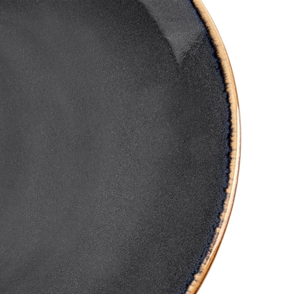 Talerz Deserowy 20,5 cm Ceramika Szary Glaze Nakrapiany Zmywarka - obrazek 4
