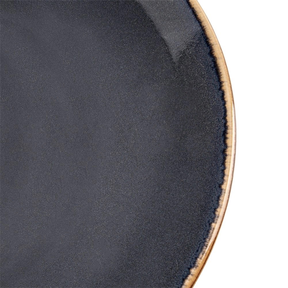 Talerz Obiadowy Płytki 27 cm Ceramika Szary Glaze Nakrapiany Zmywarka - obrazek 4