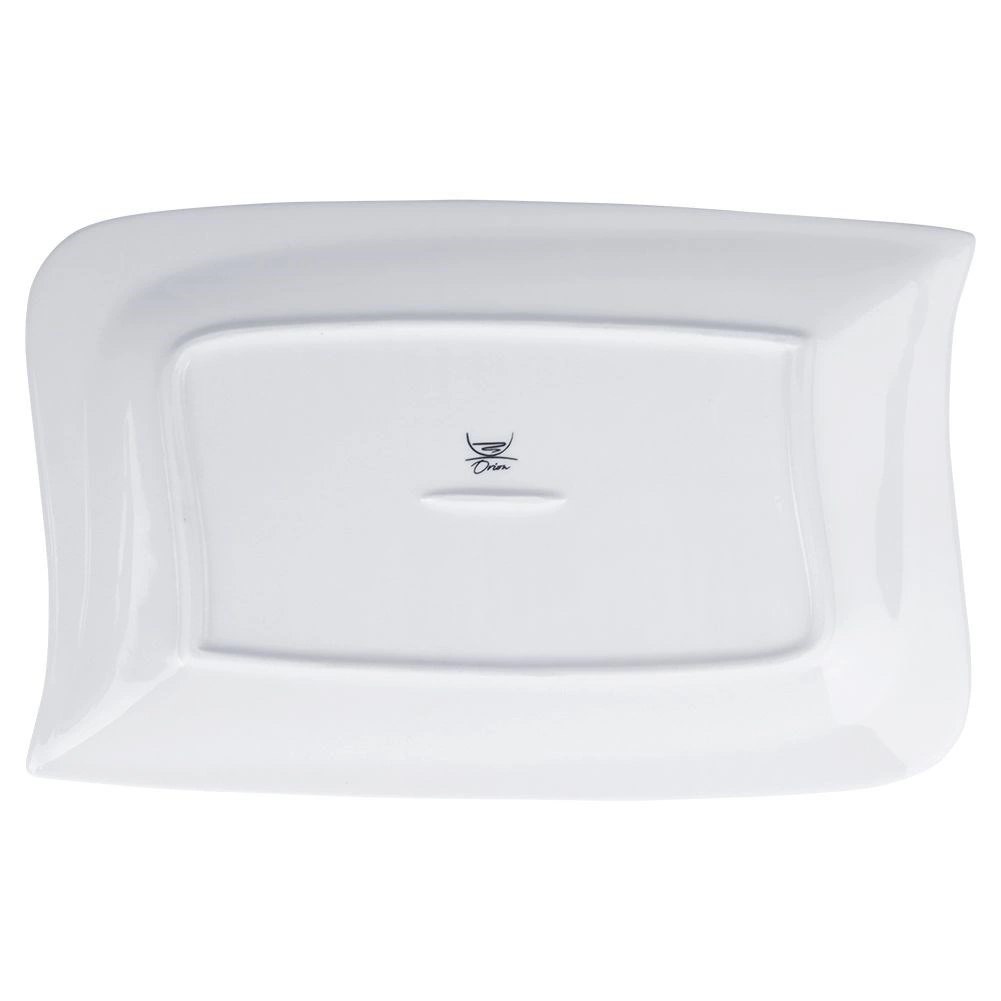 Talerz do Serwowania Podawania Porcelanowy Biały Ozdobny ORION 28x18 cm - obrazek 5