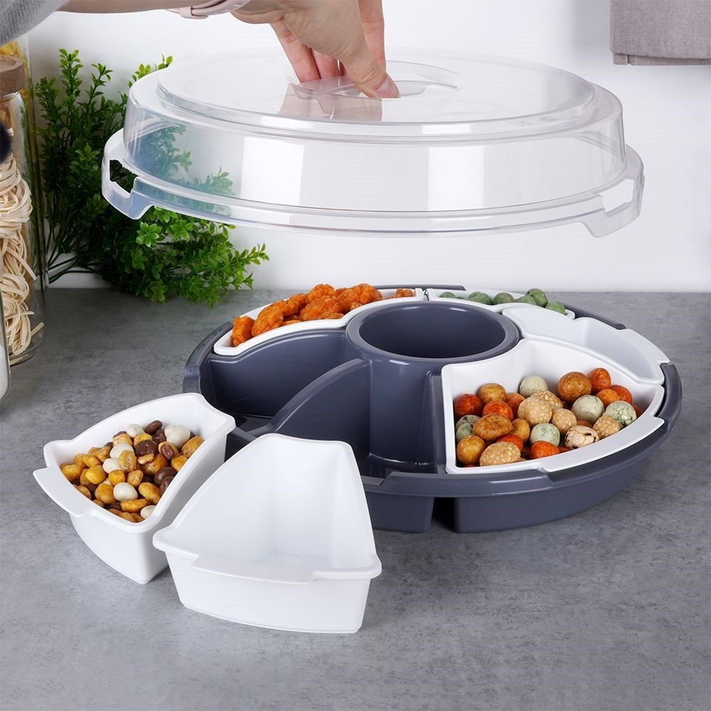 Pojemnik na Przekąski do Serwowania z Pokrywą EXCELLENT HOUSEWARE 33 cm - obrazek 2
