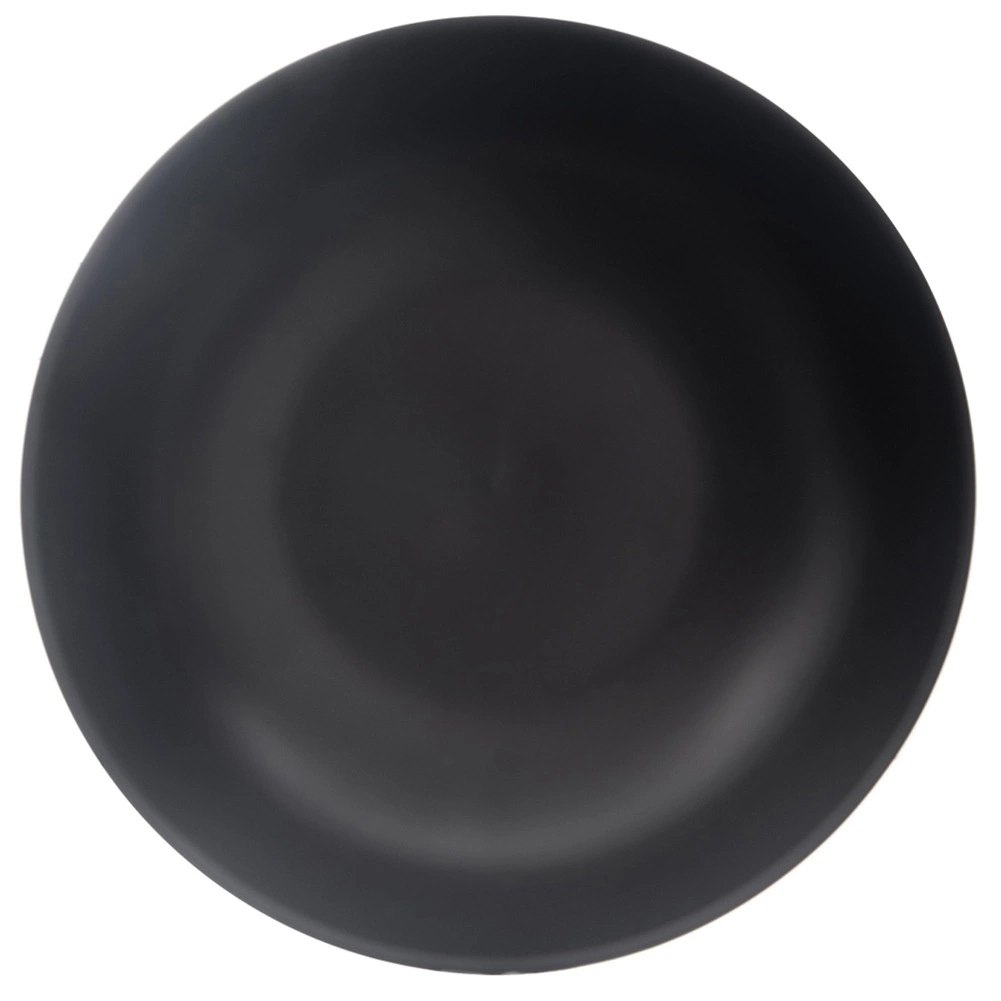 Talerz Obiadowy Głęboki Ceramiczny Czarny Matowy 800 ml ORION