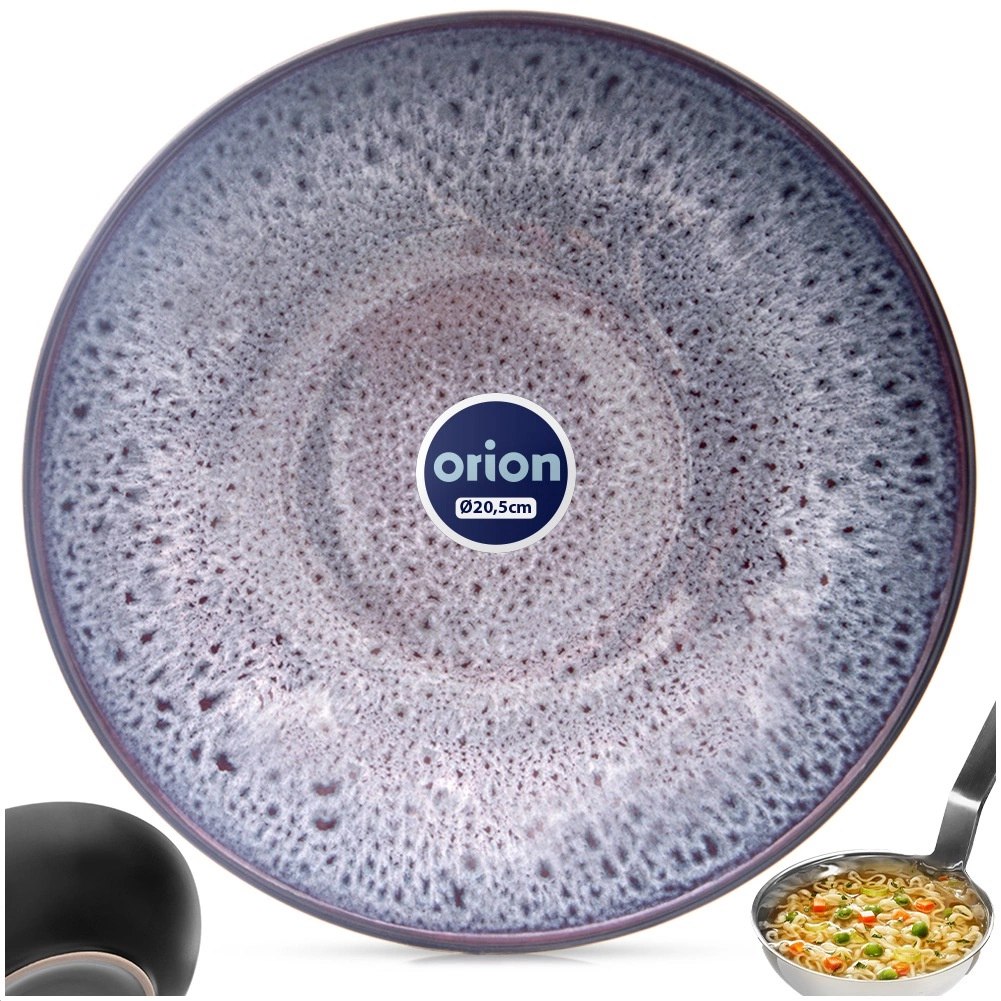 Talerz Obiadowy Głęboki Ceramiczny Fioletowy GLAZE 900 ml ORION - obrazek 5