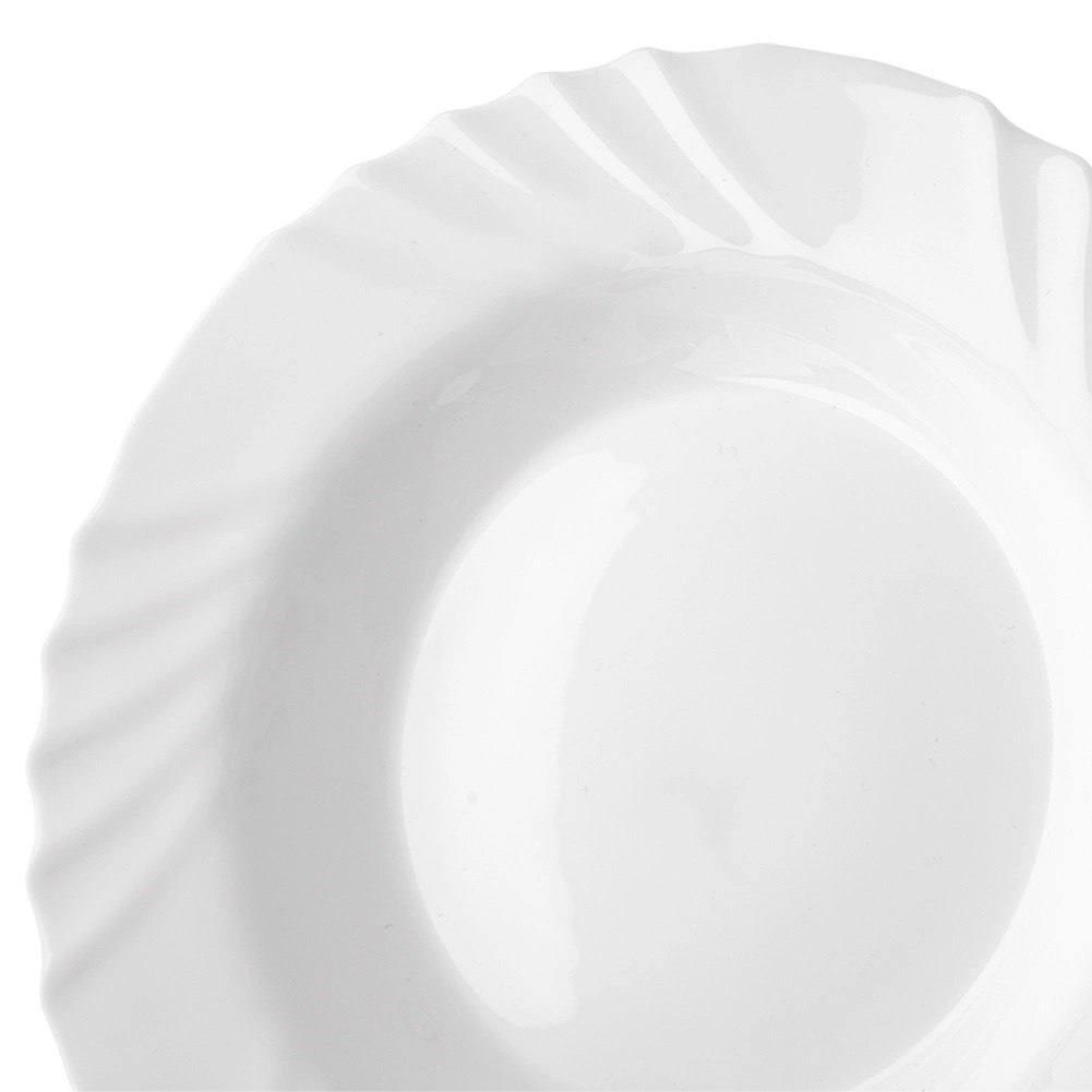 Talerz Obiadowy Głęboki Szkło Białe LUNA 350 ml ORION Opalowe - obrazek 3