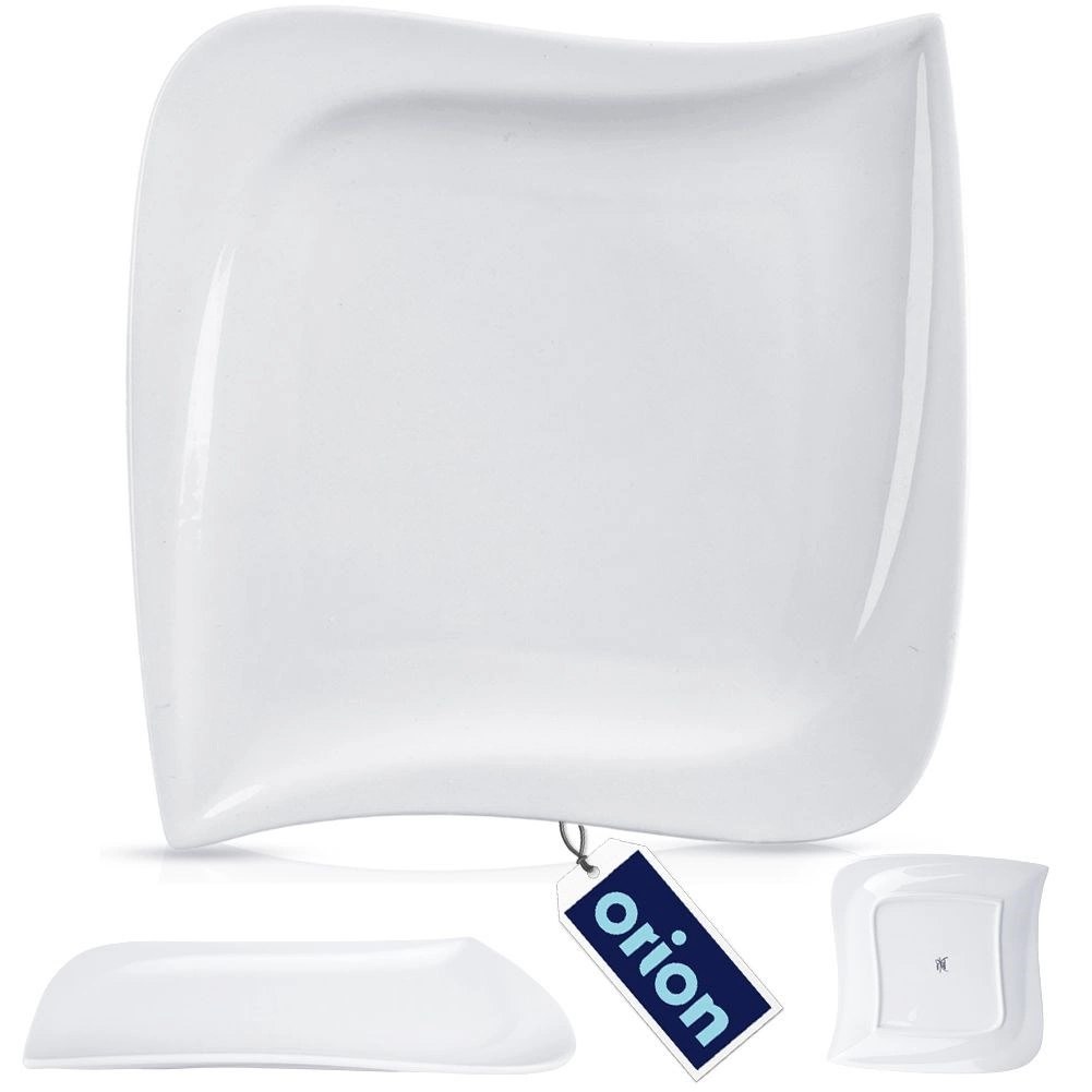 Talerz Obiadowy Płytki Porcelanowy Dekoracyjny Ozdobny ORION 25 x 25 cm - obrazek 7