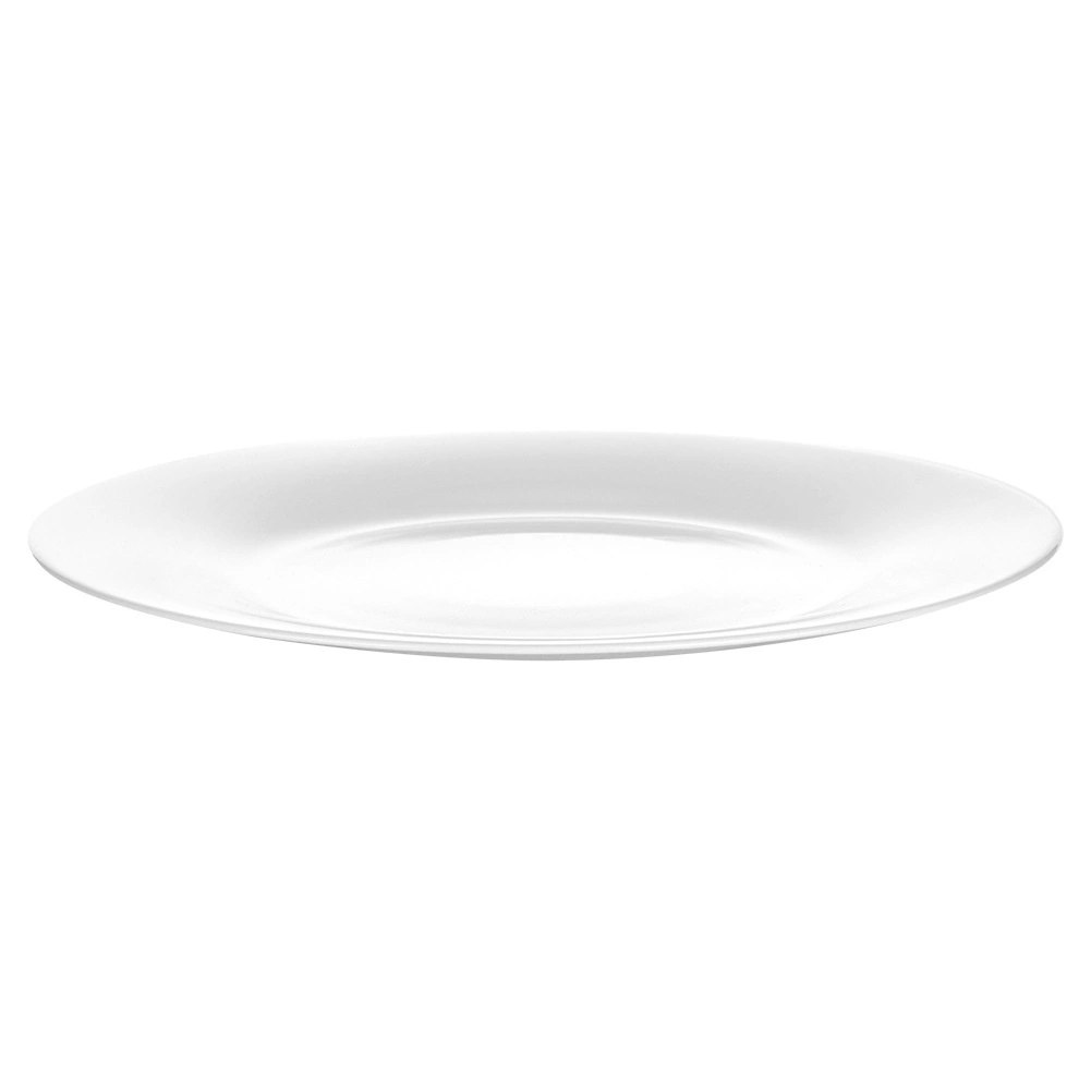 Talerze Obiadowe Płytkie Szkło Białe 6 szt. VILDE 25,5 cm Opalowe - obrazek 6