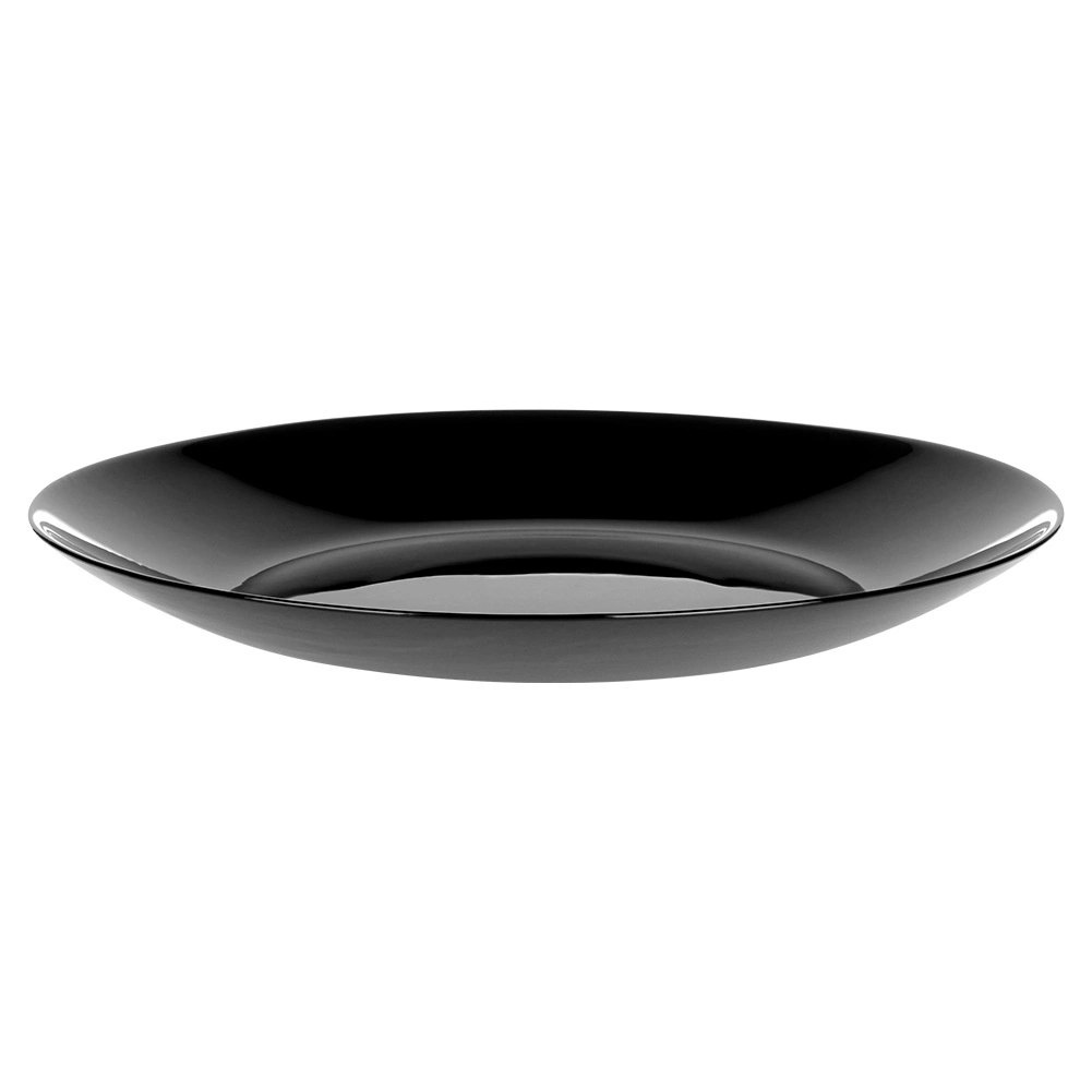 Talerze Obiadowe Płytkie Szkło Czarne 6 szt. VILDE 25,5 cm Opalowe - obrazek 6
