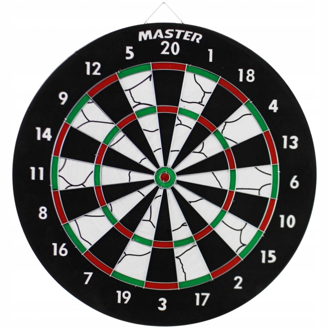 Tarcza do Darta Dwustronna MASTER 37 cm + 6 Rzutek - obrazek 3